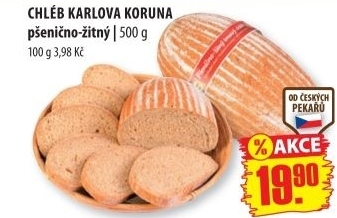 Chleb psenicno zitny karlova koruna