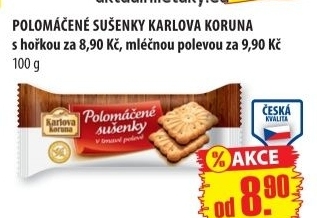 Susenky polomacene maslove karlova koruna