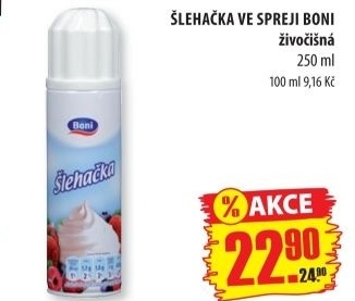 Slehacka ve spreji boni
