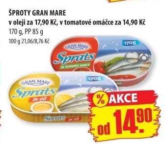 Sproty v oleji gran mare