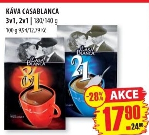 Instantni kava porcovana 3v1 casablanca
