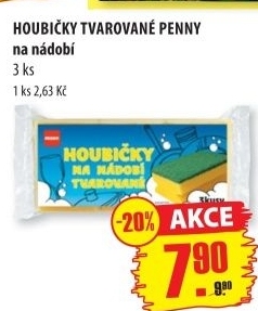 Houbicka na nadobi tvarovana penny
