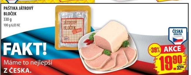 Pastika jatrova cihla masna studena