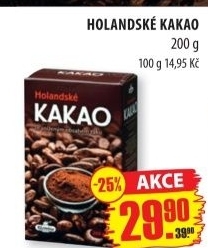 Kakao holandske kavoviny