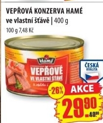 Maso veprove ve vlastni stave hame