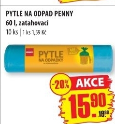 Pytle na odpadky zatahovaci 60 l penny