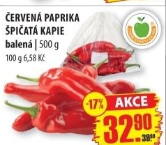 Paprika cervena kapie