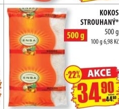 Kokos strouhany ensa