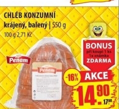 Chleb konzumni penam