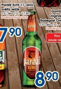 Pivo svetly lezak 11 echt pardal