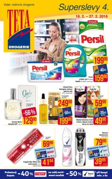 akční leták Teta drogerie 18.2.2016-27.2.2016