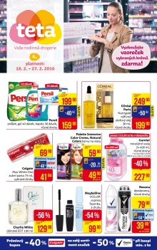 akční leták Teta drogerie 18.2.2016-27.2.2016