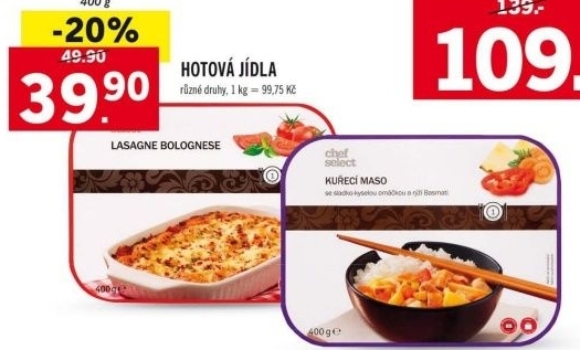 Hotova jidla chef select