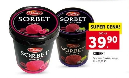 Zmrzlina sorbet ballino