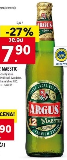 Pivo svetly lezak maestic argus