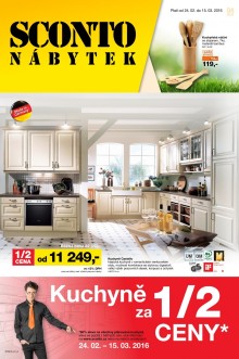 akční leták Sconto nábytek 24.2.2016-15.3.2016