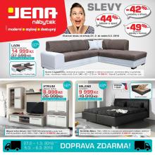 akční leták Jena nábytek 24.2.2016-6.3.2016