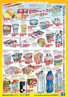 akční leták ESO MARKET 2.3.2016-13.3.2016