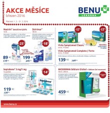 akční leták BENU Lékárna 1.3.2016-31.3.2016