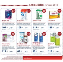 akční leták BENU Lékárna 1.3.2016-31.3.2016