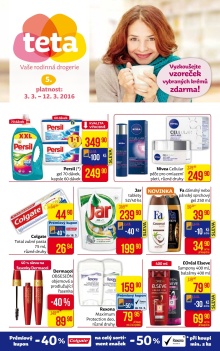 akční leták Teta drogerie 3.3.2016-12.3.2016