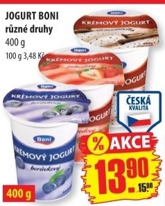 Jogurt ochucený Boni