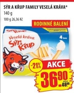 Sýr a křup Veselá kráva