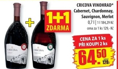 Víno Cabernet Cricova