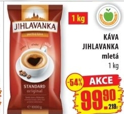 Mletá káva Standard Jihlavanka