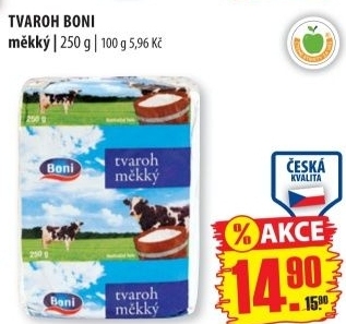 Tvaroh měkký Boni