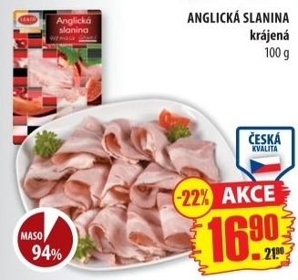 Anglická slanina LE&amp