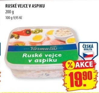 Ruské vejcev aspiku Varmuža
