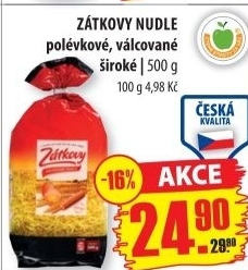 Nudle polévkové Zátkovy