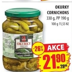 Okurky Cornichons Adria