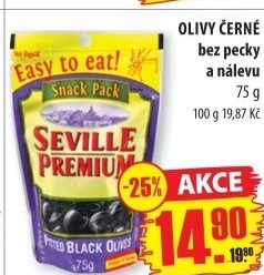 Olivy černé Seville Premium