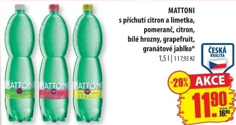 Ochucená voda Mattoni