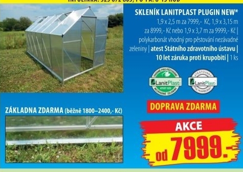 Skleník Lanitplast