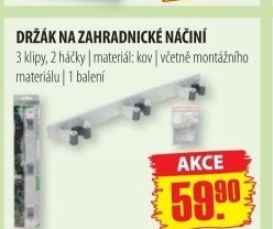 Držák na zahradnické náčiní