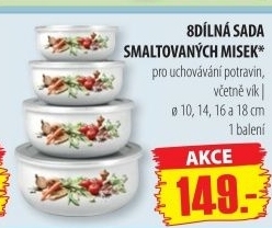 Sada smaltovaného nádobí