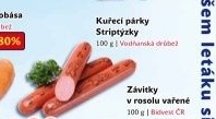 Párky kuřecí striptýzky Vodňanské kuře