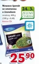 Špenát ochucený mražený Nowaco
