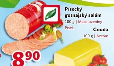 Salám Gothaj Maso uzeniny Písek