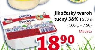 Tvaroh tučný Jihočeský Madeta