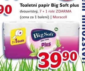 Toaletní papír 2vrstvý Big Soft