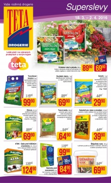 akční leták Teta drogerie 18.3.2016-2.4.2016