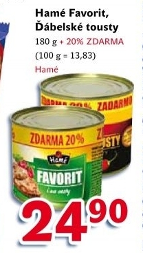 Paštika Favorit Hamé