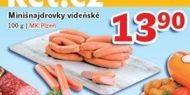 Párky minišnajdrovky vídeňské Selection Schneider