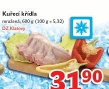 Kuřecí křídla mražená DZ Klatovy