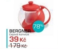 Bergner - konvice na čaj 0,75L (červená)