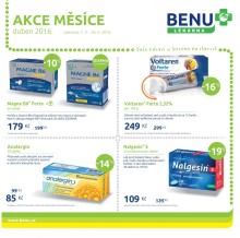 akční leták BENU Lékárna 1.4.2016-30.4.2016